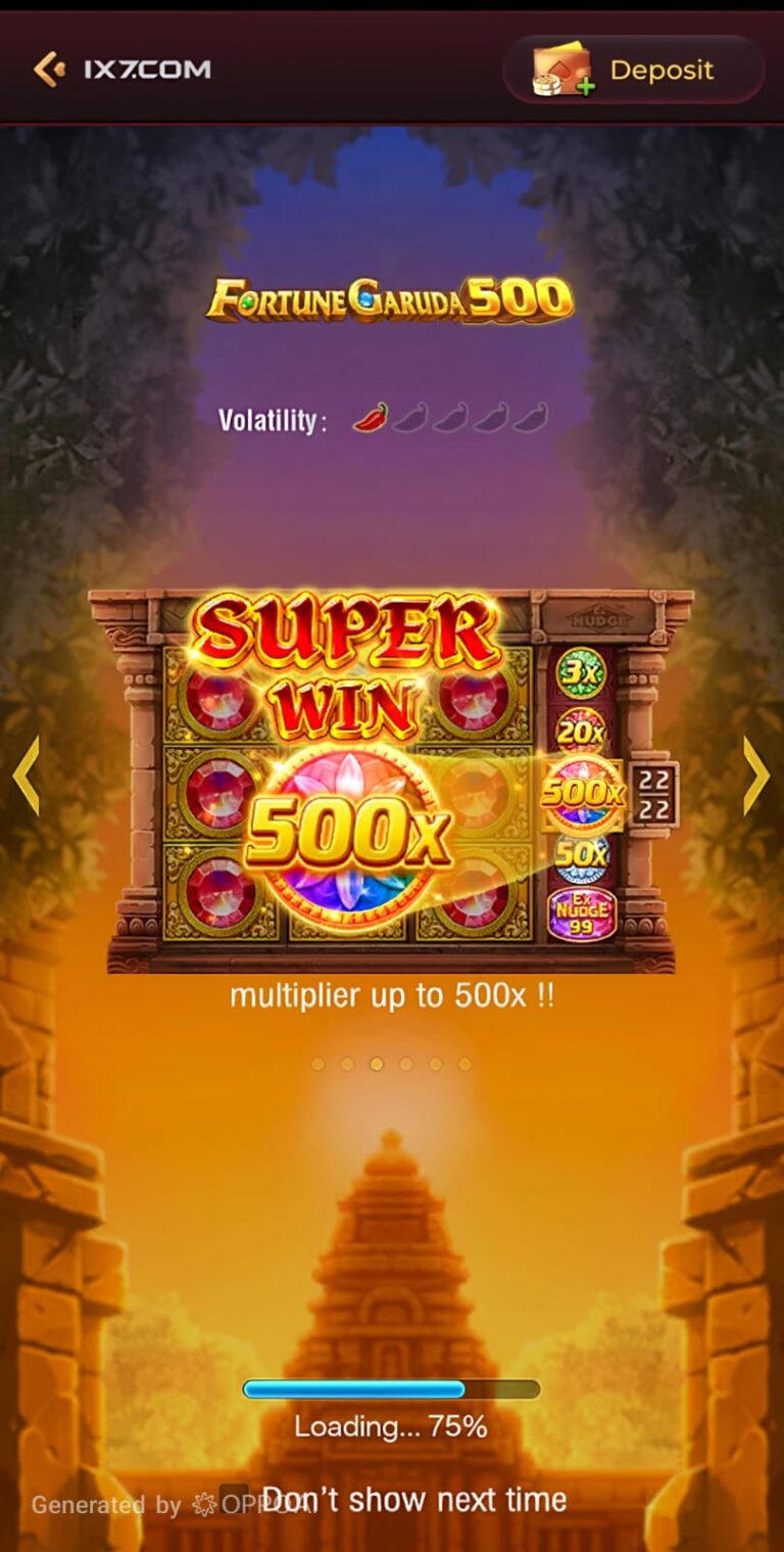 IX7 Game app login screen with colorful casino theme and smooth user interface